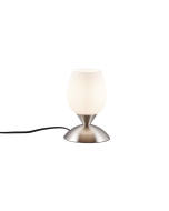 Πορτατίφ 12xH18cm 1xE14 Λευκό Καπέλο Βάση Νίκελ Ματ Trio Lighting Cup II R59441007