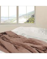 ΚΟΥΒΕΡΛΙ Cottage Simplicity ΜΕΛΙ MICROFIBER 220x240cm San Lorentzo 7093HONEY