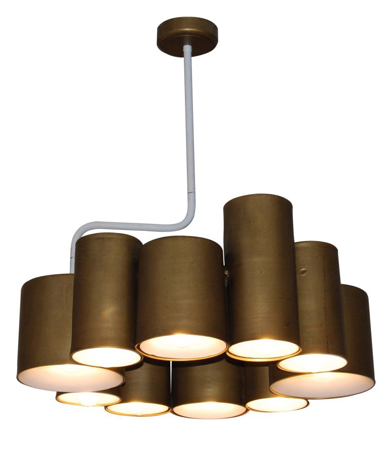 HL-3567-P10 BRODY OLD BRONZE & WHITE PENDANT HOMELIGHTING 77-3990