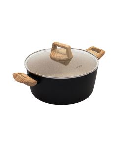 Κατσαρόλα 24cm 4,3lt Αντικολλητική Πρεσσαριστού Αλουμινίου Estia Home Art Earth 01-10218