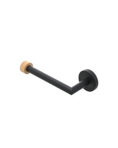 Χαρτοθήκη Επιτοίχια Μεταλλική Μαύρη Estia Home Art Bamboo Essentials 02-14766