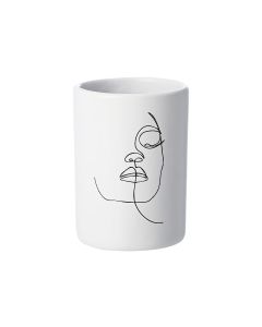 Ποτηράκι Μπάνιου Λευκό Estia Home Art Line Art 02-18115