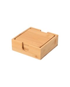 Σουβέρ 5τμχ. με Θήκη 11x11cm Estia Home Art Bamboo Essentials 01-19723