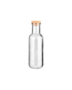 Μπουκάλι Γυάλινο Διάφανο 1000ml με Καπάκι Φελλού Estia Home Art 01-21894