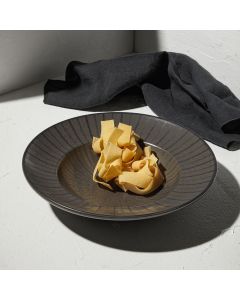 Πιάτο Ζυμαρικών Πορσελάνινο 27cm Ανθρακί Estia Home Art Nordic 07-15718