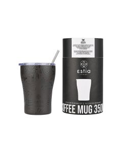 Θερμός Coffee Mug 350ml Estia Home Art Save the Aegean Noir Echo 01-22891