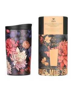 Θερμός Travel Mug 350ml Estia Home Art Save the Aegean Midnight Blossom 01-25595