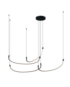 Φωτιστικό Κρεμαστό Ø180xΗ180cm Led 100w 3000K 5600lm Πέντε Κούρμπες  PDC 566-4 ARlight 0104593
