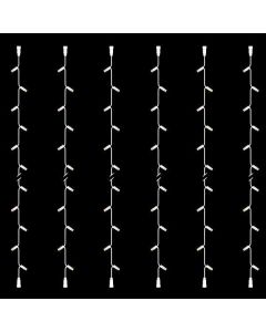ΣΕΙΡΑ, DIY, 30LED, ΛΕΥΚΟ ΚΑΛΩΔΙΟ ΚΑΟΥΤΣΟΥΚ, ΜΕ ΕΠΕΚΤΑΣΗ, 2 ΚΟΝΕΚΤΟΡΕΣ, ΘΕΡΜO ΛΕΥΚO LED, ΑΝΑ 10cm, ΣΕΤ 6ΤΜΧ, ΙΡ65 600-11958