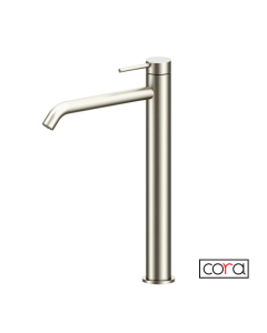 Μπαταρία Νιπτήρα Υψηλή με Βαλβίδα Clic-Clac Cosmo Brushed Inox  6113-111