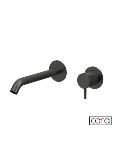 Μπαταρία Νιπτήρα Τοίχου cosmo PVD Black Brushed Inox 316L  6118-411