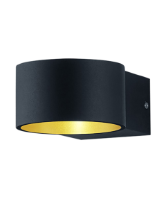 Φωτιστικό Τοίχου Μαύρο Ματ 10xH6cm LED 4,3w 430lm 3000K Trio Lighting Lacapo 223410132