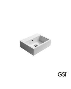 Νιπτήρας Πορσελάνης Kube 45x35 (χωρίς οπή-3 προχ.) GSI WHITE  8985A-300