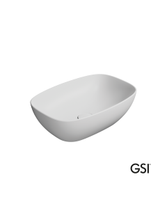 Νιπτήρας Πορσελάνης Nubes 50x35 GSI White Matt  9784-301