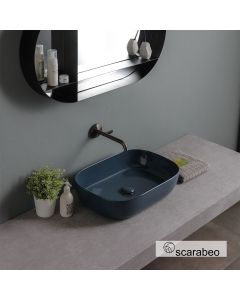 Νιπτήρας Πορσελάνης Glam 56x39 Scarabeo Ocean Glossy  1804-600G