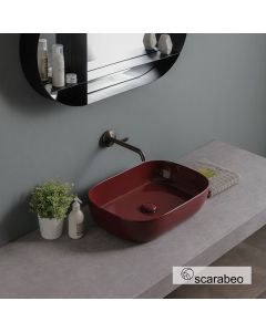 Νιπτήρας Πορσελάνης Glam 56x39 Scarabeo Cherry Glossy  1804-830