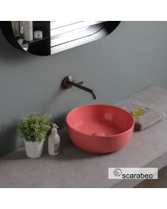 Νιπτήρας Πορσελάνης Glam Φ39 Scarabeo Peach Glossy  1807-820