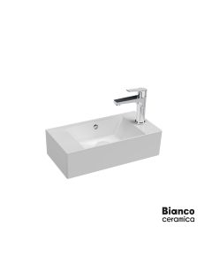 Νιπτήρας Πορσελάνης Tetra n 51x25, Bianco Ceramica White  32051-300