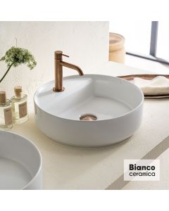 Νιπτήρας Πορσελάνης Φ42 Bianco Ceramica White  33042-300