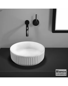 Νιπτήρας Πορσελάνης ETNA-S Φ36 Bianco Ceramica White Matt  33136-301