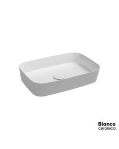 Νιπτήρας Πορσελάνης 60 x 38εκ. Bianco Ceramica  White Matt  34061-301