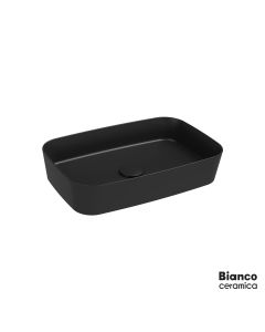 Νιπτήρας Πορσελάνης 60 x 38εκ. Bianco Ceramica Black Matt  34061-401