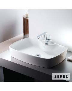 Νιπτήρας Πορσελάνης 60x44 SEREL White  1634-300