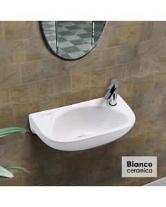 Νιπτήρας Πορσελάνης 41x26 Bianco Ceramica White  39040-300