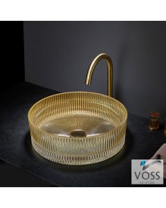 Νιπτήρας Γυάλινος RING-S Φ40 Voss GLass Gold  VL1040-200