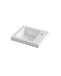 Νιπτήρας Επίπλου Μ40xΠ35xΥ5cm Λευκή Πορσελάνη Orabela Type 40 60154