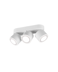 Σποτ Τρίφωτο Λευκό Ματ 27xH10cm Led 3x5w 3000K 3x450lm Trio Lighting Taurus 652910331