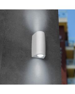 FUMAGALLI MARTA  90 2L ΑΠΛΙΚΑ ΤΟΙΧΟΥ UP & DOWN ΛΕΥΚΗ GU10 2X3,5W 170X92mm Eurolamp 145-26271