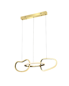 ΚΡΕΜΑΣΤΟ Φ/Σ LED 42W 3300LM CCT IP20  ΧΡΥΣΟ ΑΤΣΑΛΙ + ΑΚΡΥΛΙΚΟ  ACA HM88LEDP3GDCCT