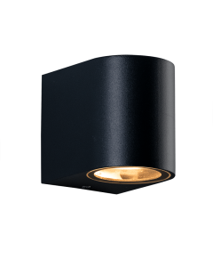 GU10 WALL LUMINAIRE 230V AC SAND BLACK IP65 MAX.35W ACA LG2201GU10B