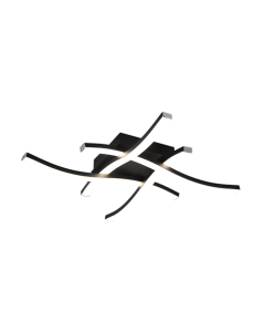 Πλαφονιέρα Οροφής 46xH7cm LED 4 SMD 5W 4x500lm 4000K Μέταλλο Μαύρο Ματ Trio Lighting Route R62474432