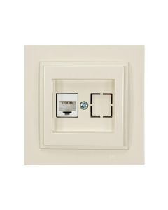 ΠΡΙΖΑ DATA CAT 6 RJ 45 MONH ΜΠΕΖ Eurolamp 152-10240