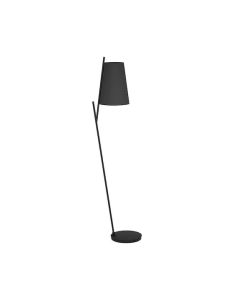 Φωτιστικό Επιδαπέδιο D45xH174cm Μονόφωτο 1xE27 Ύφασμα Μαύρο Eglo Petrosa Eglo 390134