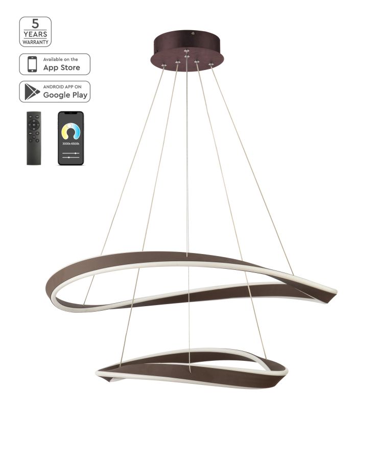 SE LED SMART 82 MATEO PENDANT GOLD MAT HOMELIGHTING 77-8129