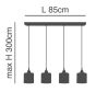 SE21-BR-10-4BL-SH3 MAGNUM BRONZE Brown Shade Pendant+ HOMELIGHTING 77-8745
