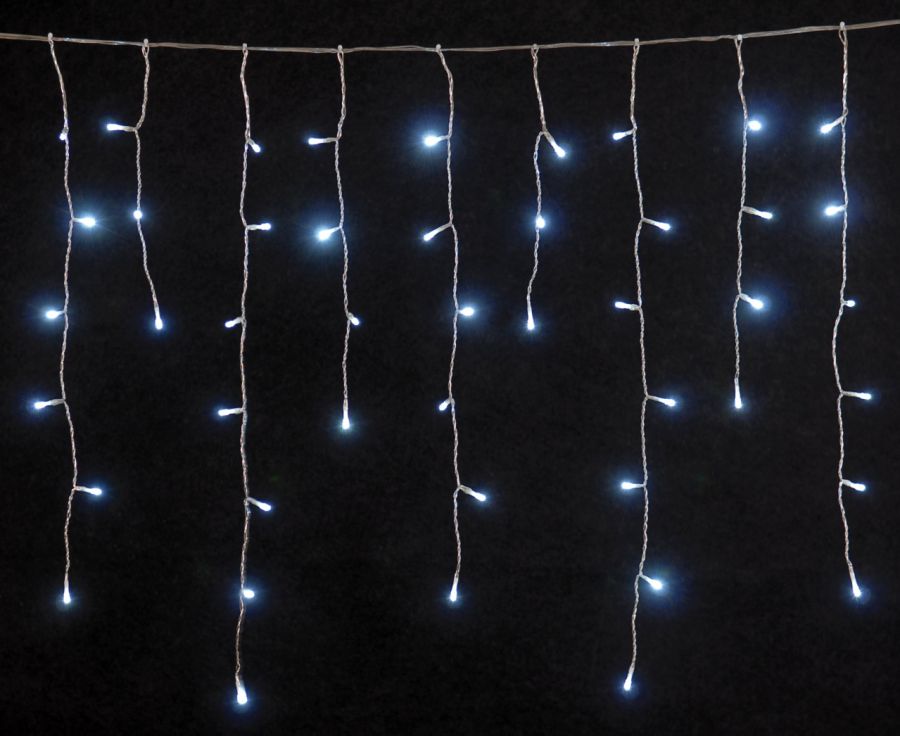 144Led Ασύμμετρη Κουρτίνα Με Ηλιακό Πάνελ 8 Προγράμματα Και Μετασχηματιστή ip44 300 x 75(h)cm,Διάφανο Καλώδιο/Λευκό Λαμπάκι (Kelvin: 6.000 - 10.000) Lianos 63369