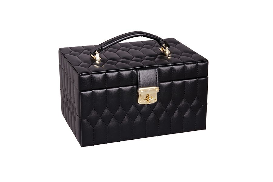 Κοσμηματοθήκη Δερματίνη σε Μαύρο 22x25x19cm Etoile DF-1001C