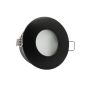 InLight Χωνευτό σποτ από μαύρο μέταλλο 1XGU10 IP44 D:8cm Χ0008-BL
