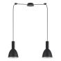 SE21-BL-4-BL2-MS2 ADEPT TUBE Black Pendant Black Metal Shade+ HOMELIGHTING 77-8550
