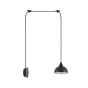 SE21-BL-B10-BL1W-MS3 ADEPT PENDANT Black Metal Shade+ HOMELIGHTING 77-9051