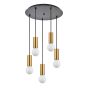 SE21-GM-4-5BL ADEPT TUBE Gold Matt Pendant+ HOMELIGHTING 77-8572