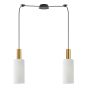SE21-GM-4-BL2-GL3 ADEPT TUBE Gold Matt Pendant White Glass+ HOMELIGHTING 77-8655