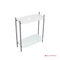 Έπιπλο μπάνιου Laila 2703-NROP με ράφια 2715+2710-41 χωρίς νιπτήρα, Scarabeo 27031510-NROP4141