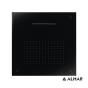 Κεφαλή Ντουζ Εντοιχισμού Οροφής Temptation 50x50, Almar Black Matt E044109-400