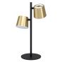 Φωτιστικό Επιτραπέζιο Πορτατίφ D18xH50,5cm Μέταλλο Μαύρο-Ορείχαλκος 2xGU10 3000K 400lm Eglo Altamira 39986