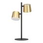 Φωτιστικό Επιτραπέζιο Πορτατίφ D18xH50,5cm Μέταλλο Μαύρο-Ορείχαλκος 2xGU10 3000K 400lm Eglo Altamira 39986